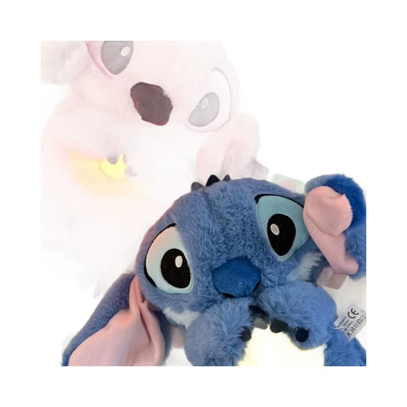 Music Lights Rhythmic Breathing Plush Toy Sleeping Musical Baby Stitch Breathing Toy Plush