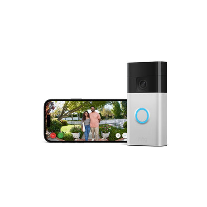 Battery Video Doorbell (2024 Release) | DIY Wireless Video Doorbell Camera I Head-To-Toe View, HD Video | Easy to Install (5 Min) | with Built-In Battery I 30-Day Free Trial of  Home