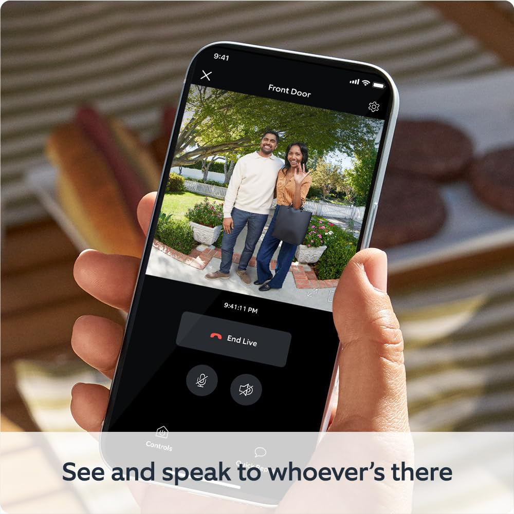 Battery Video Doorbell (2024 Release) | DIY Wireless Video Doorbell Camera I Head-To-Toe View, HD Video | Easy to Install (5 Min) | with Built-In Battery I 30-Day Free Trial of  Home